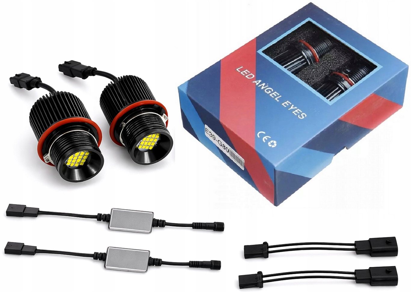 2X Žárovky Ring Led Marker Bmw 160W Pro E39 E53 E60 E61 6250K 63117161444