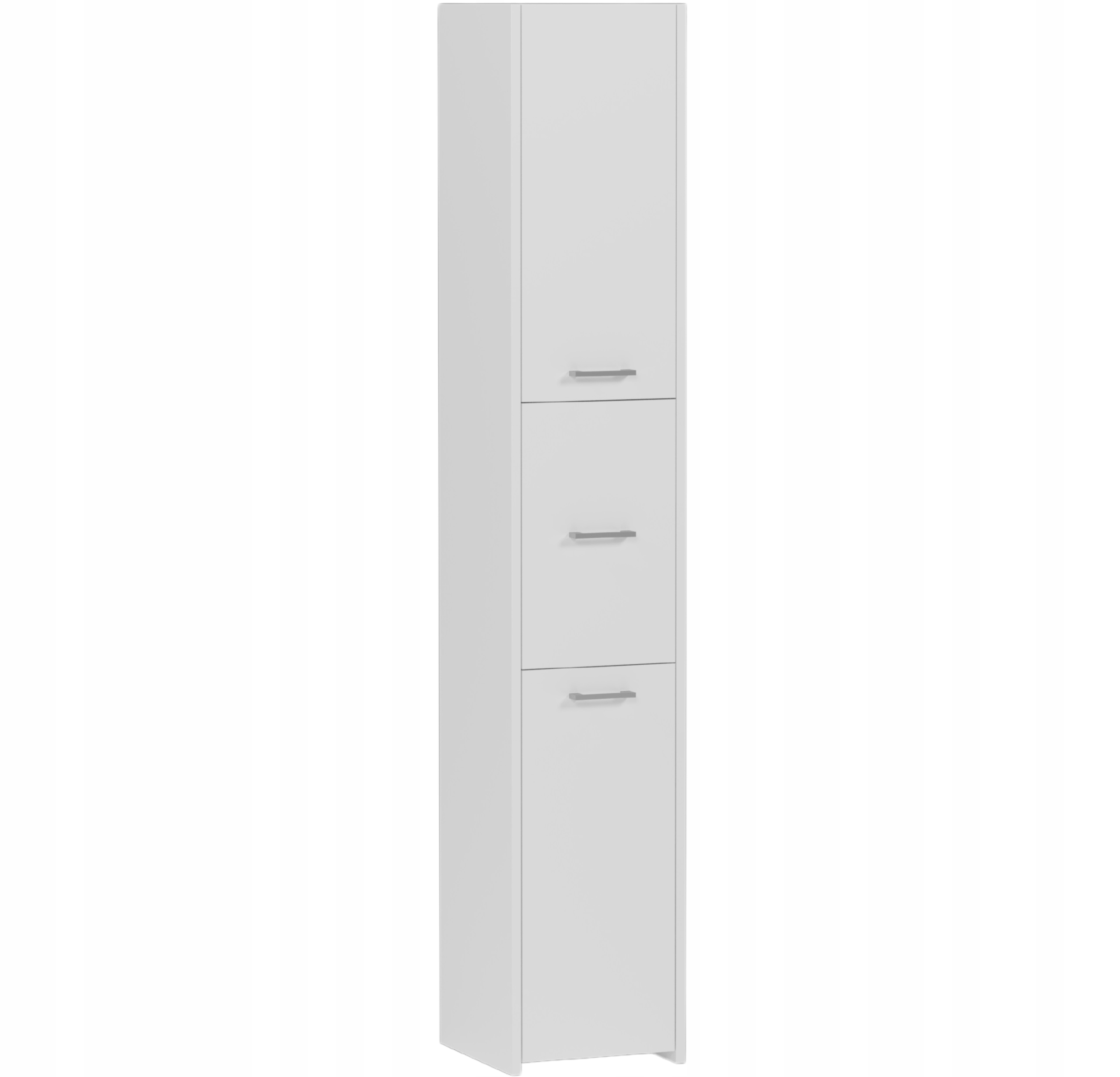 Koupelnová Skříňka Regál Sloupek 30 cm 3 Dveře Bílá