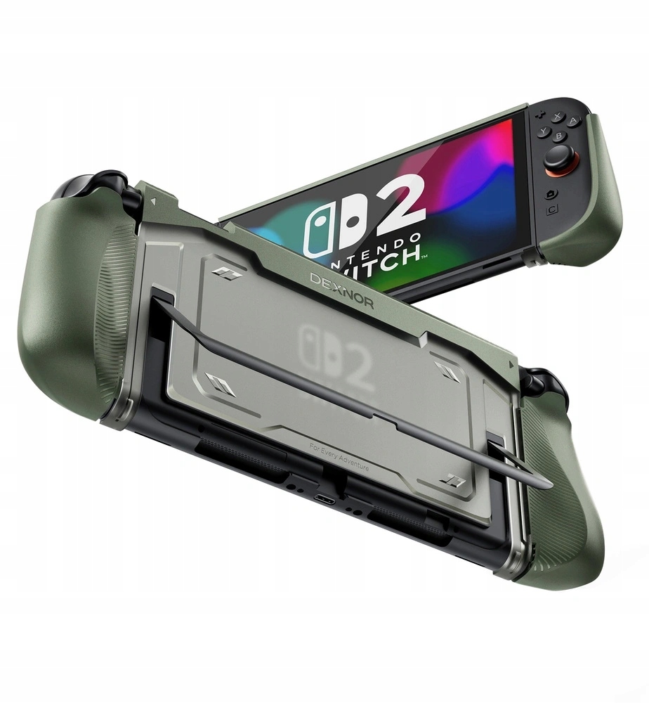 Etui Dexnor do Nintendo Switch 2 z podstawką, pancerne, obudowa, case