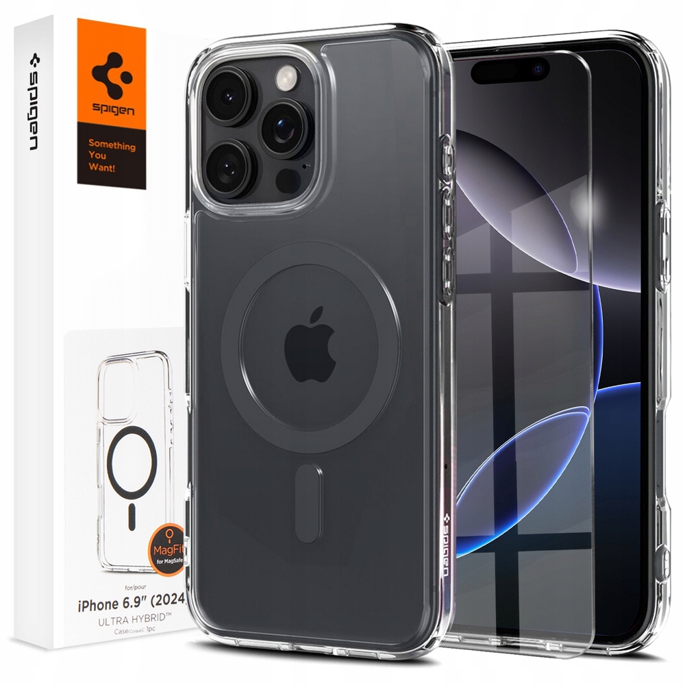 Pouzdro Spigen Sklo pro iPhone 16 Pro Max, Ultra Hybrid Mag, case pro MagSafe