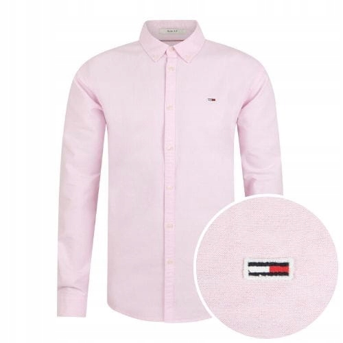 

Koszula męska Tommy Hilfiger Jeans różowa Slim M