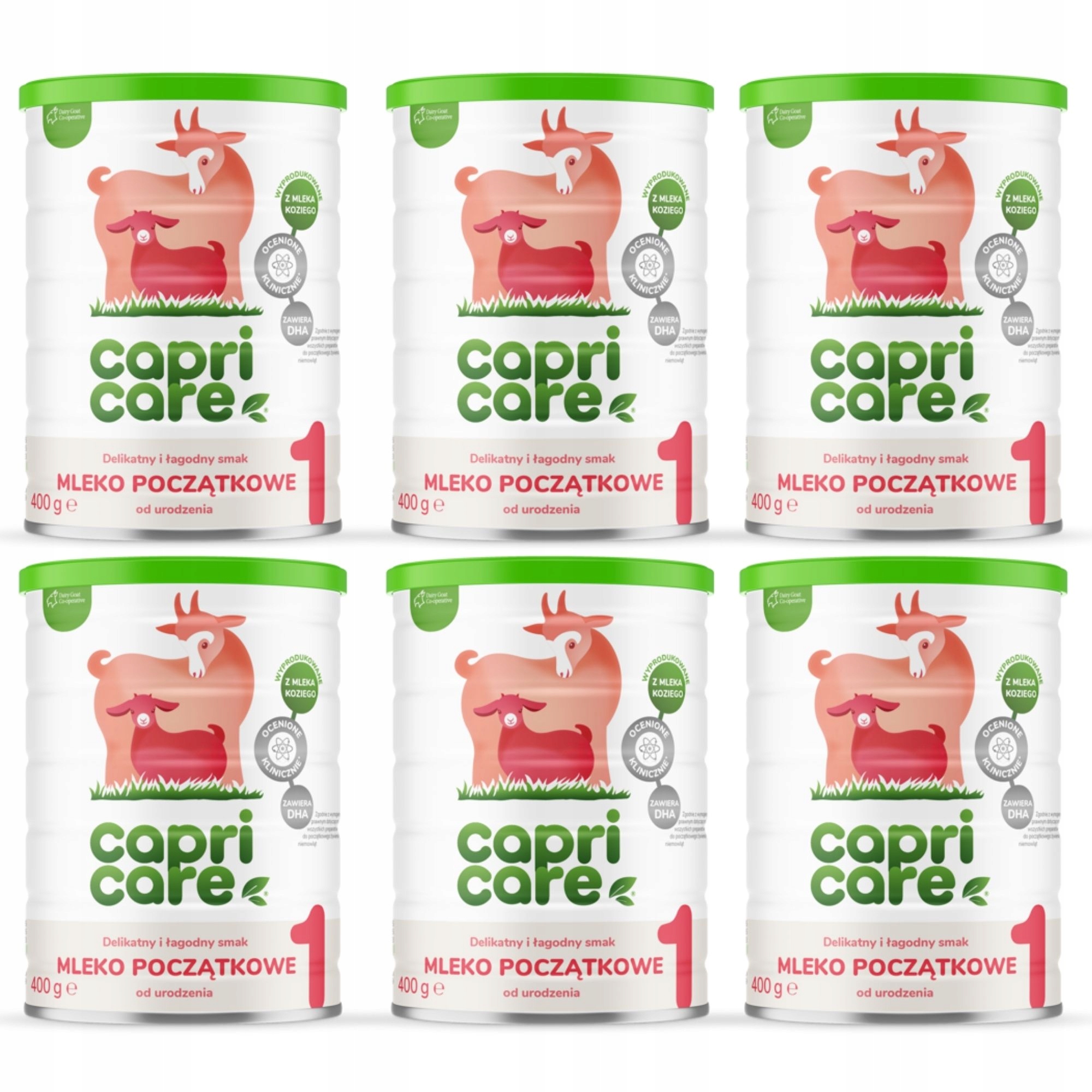 Capricare 1 kozie mleko MAXI Zestaw 6x 400 g