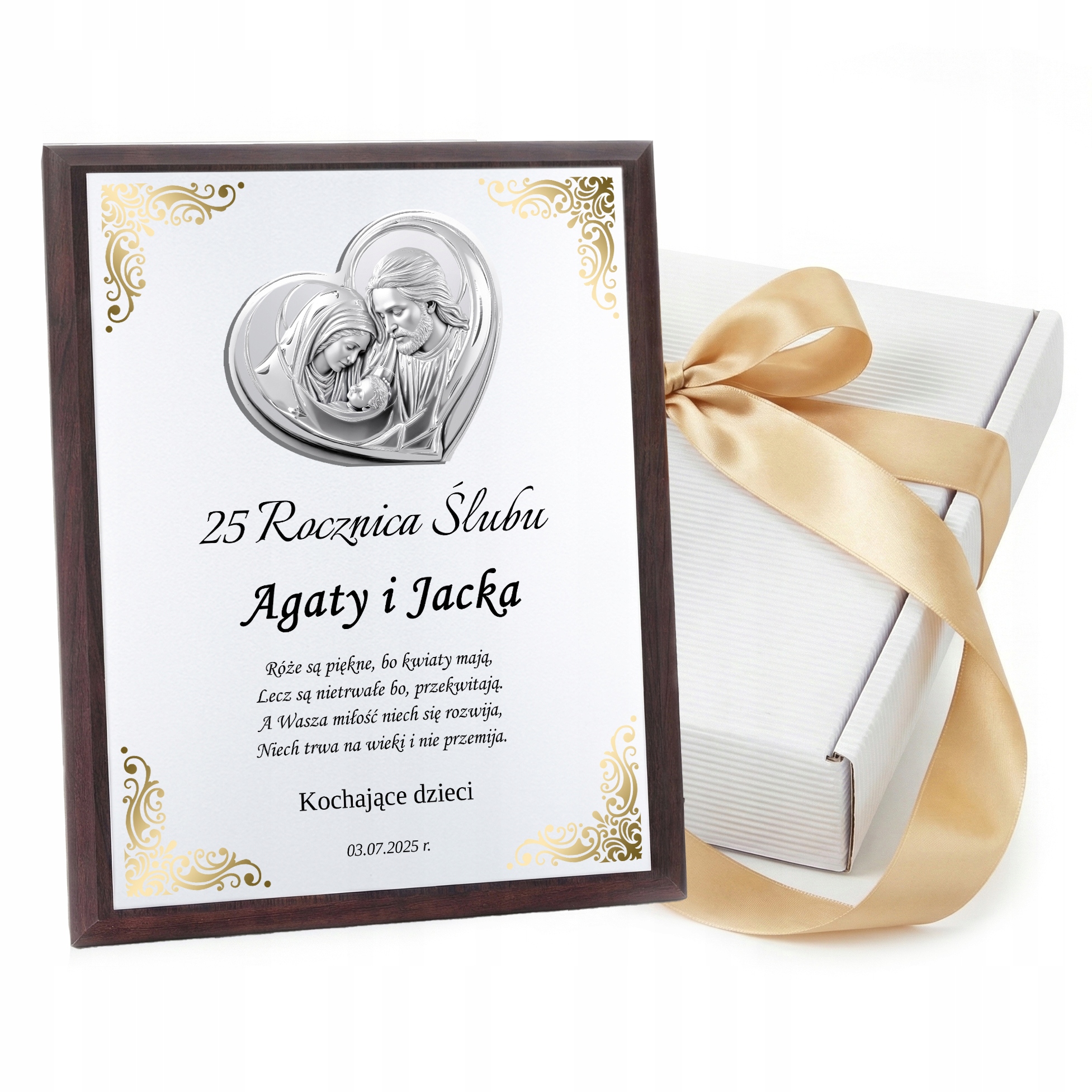 Rocznica Ślubu Jubileusz 10 25 40 45 50 Pamiątka W Ozdobnym Pudełku