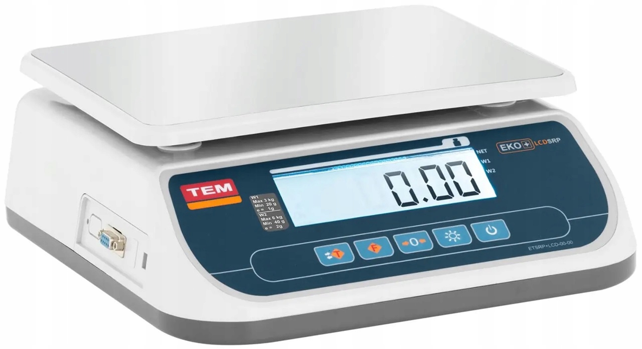 Stolová váha legalizace 6 kg/2 g 21x28 cm Tem TSRP+LCD06T-B1 10200016