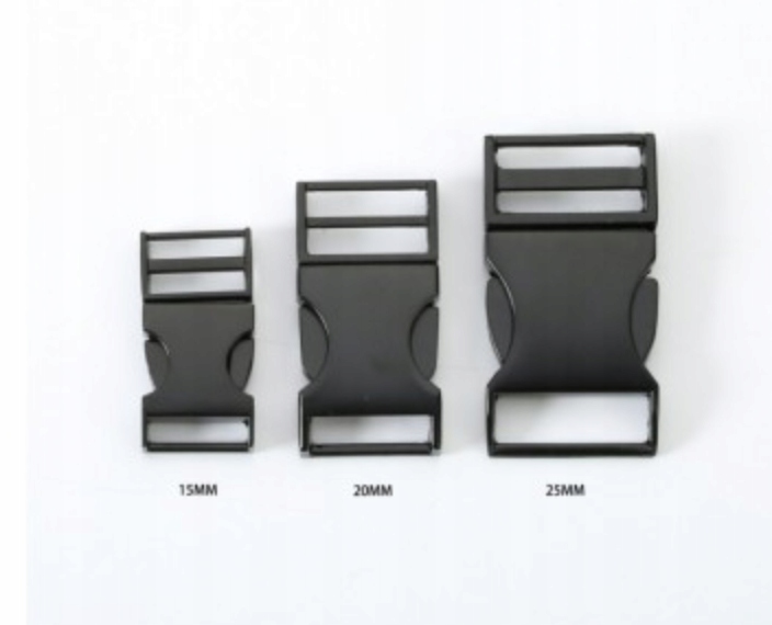 Metalová Černá Klamra/ Zařízení 15mm