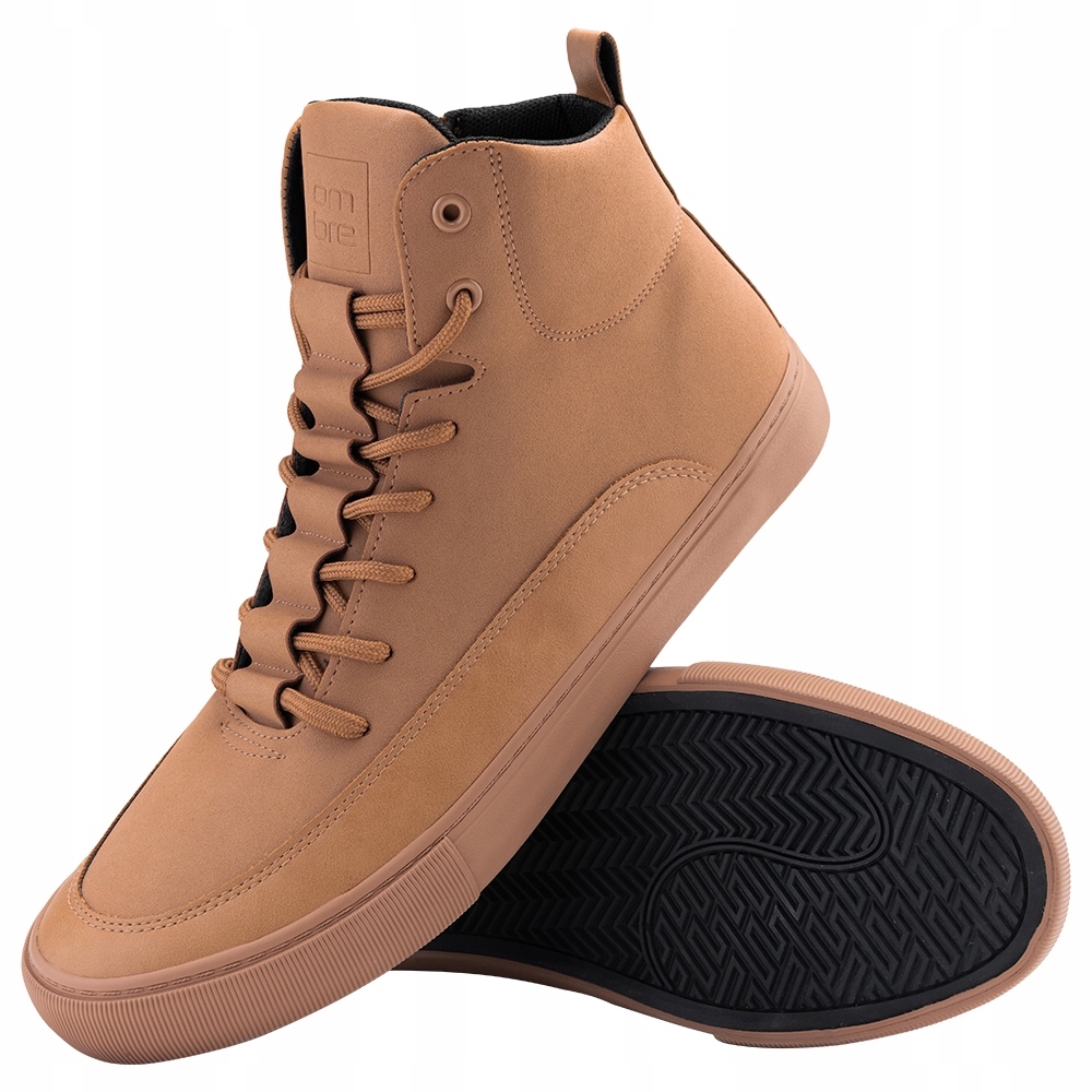 Pánské hnědé sneakers kotníkové tenisky pohodlné OM-FOSH-0176 V3 vel. 41