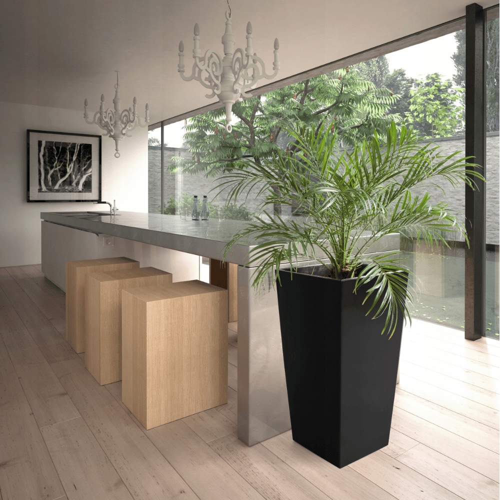 DONICZKI NA BALKON Z WKŁADEM DONICE OGRODOWE PLASTIKOWA NA TARAS DUŻE Głębokość produktu 45 cm