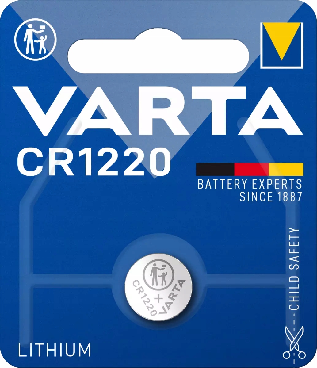 

1x Bateria litowa mini Varta CR1220 3V