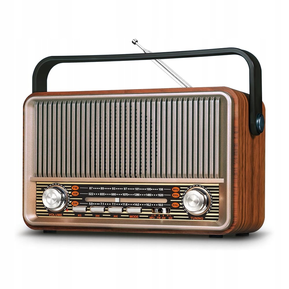 Přenosné Rádio Retro Classic 5V Bt Hnědá SG-510BT Kvalita