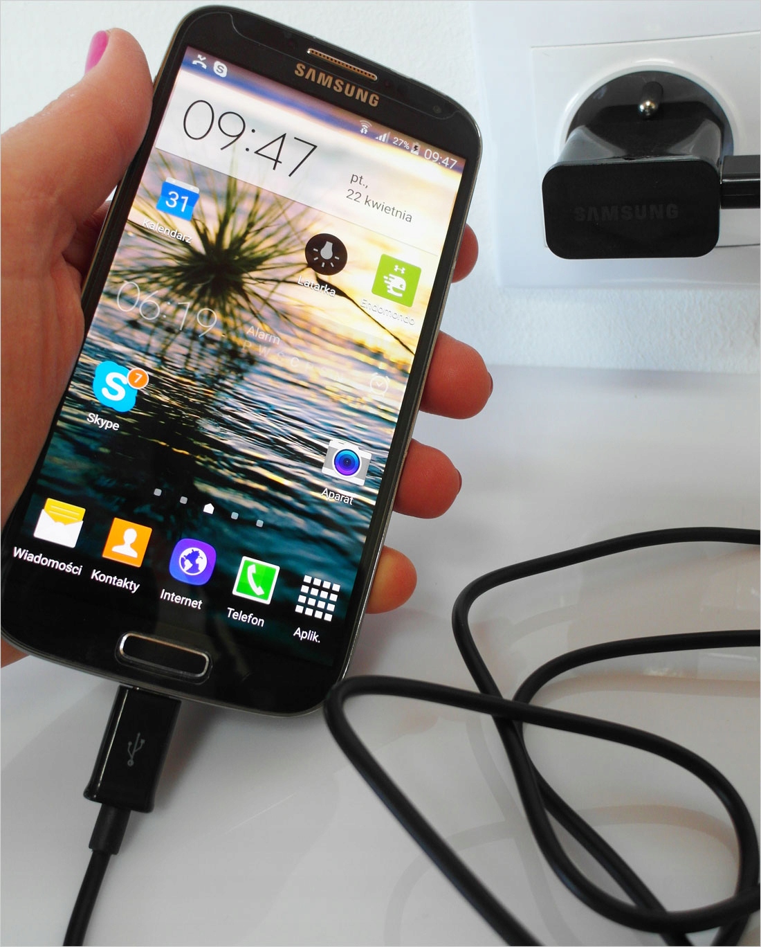 Zasilacz ORYGINALNA Ładowarka gniazdko Samsung galaxy S10+ Waga produktu z opakowaniem jednostkowym 0.2 kg