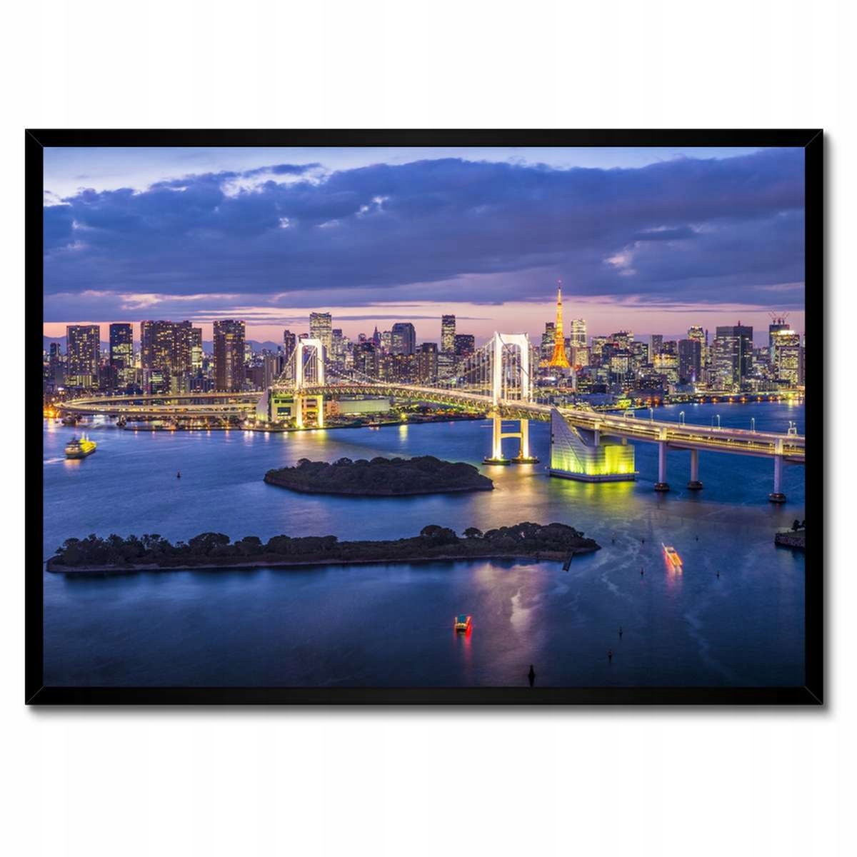 Plakáty v rámu 70x50 Duhový most v Tokiu