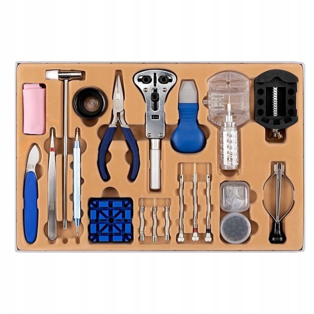 H&s Hodinářský set na hodinky, 155 ks, nářadí na opasek