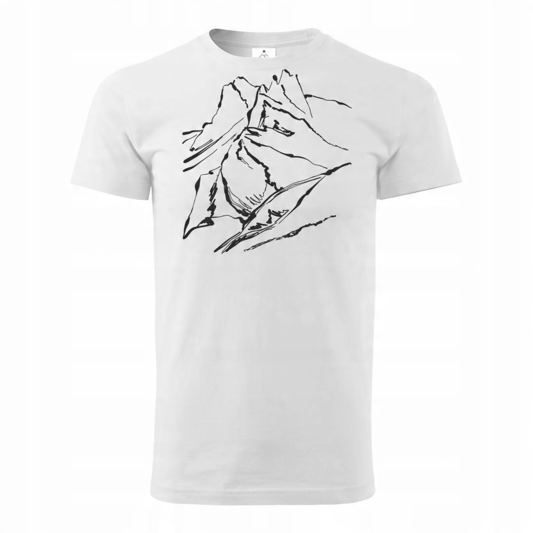 

Tatra Art tshirt biały koszulki górskie kreska XL
