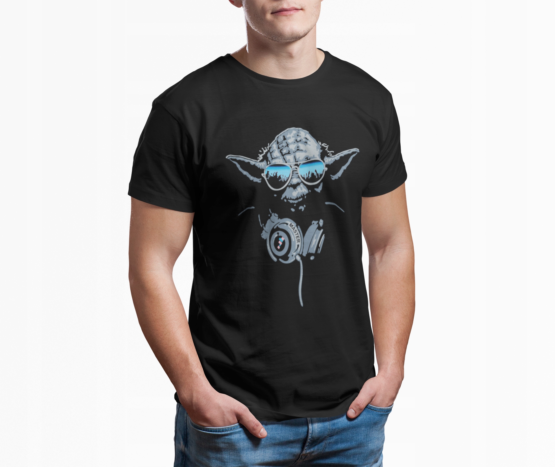 KOSZULKA MĘSKA YODA MISTRZ DJ JODA STAR WARS Marka Tshirteria