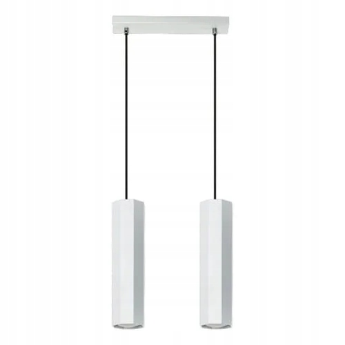 Moderná závesná lampa Lampex Astral 2xGU10 biela 80 cm Regálovaná