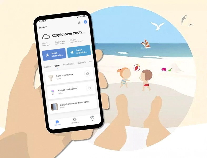 KANLUX Inteligentna Żarówka LED WiFi SMART LIFE TUYA RGB 9W E27 Duży Gwint Moc 9 W