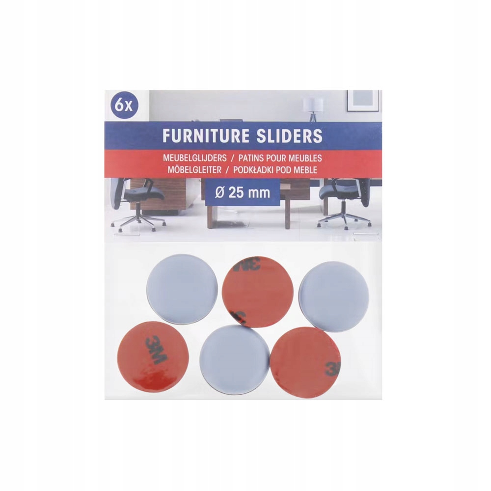 

Podkładki Samoprzylepne Antypoślizgowe 25mm