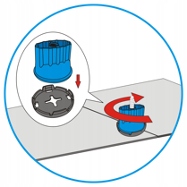 System poziomowania płytek Nakretka Twist Level Marka Twist Level