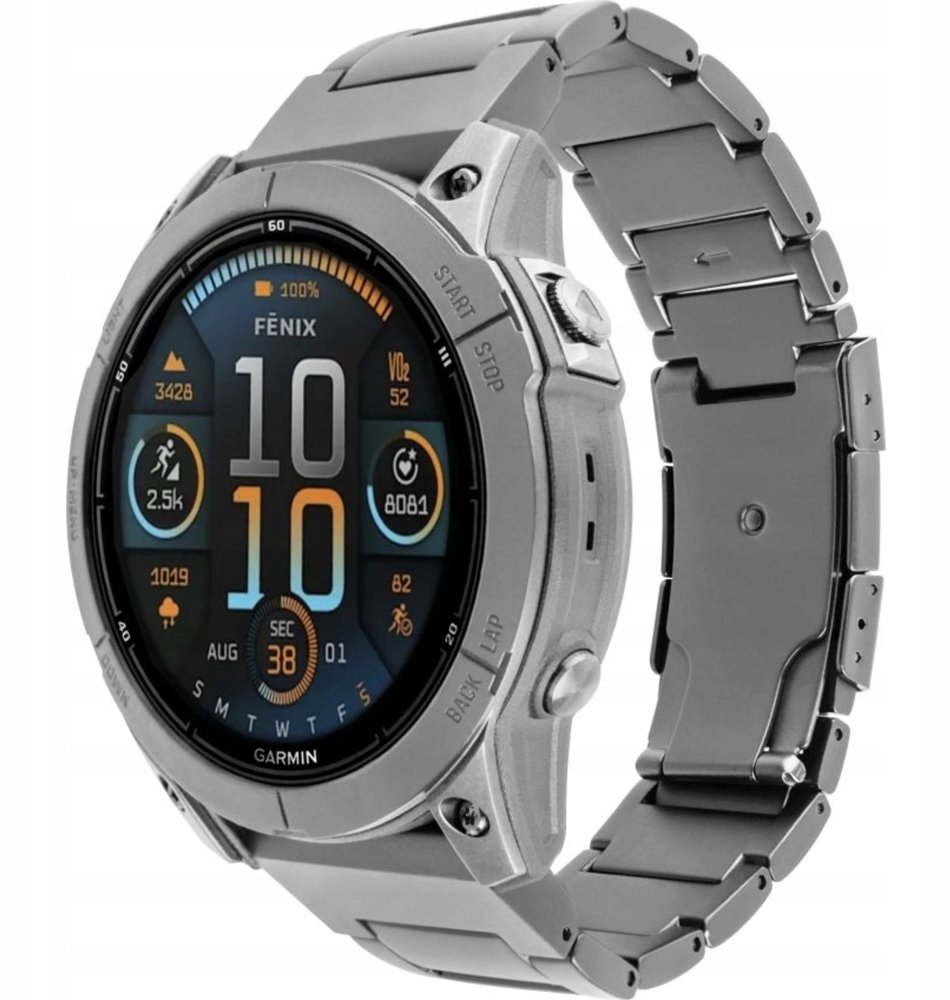 Fixed Tytanowy pasek Titanium Pasek do Garmin QuickFit 26 mm tytan