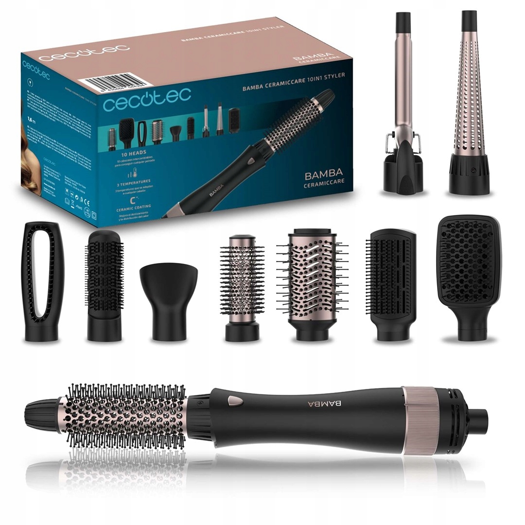 Kulmofén na vlasy Cecotec Bamba CeramicCare 10v1 Styler
