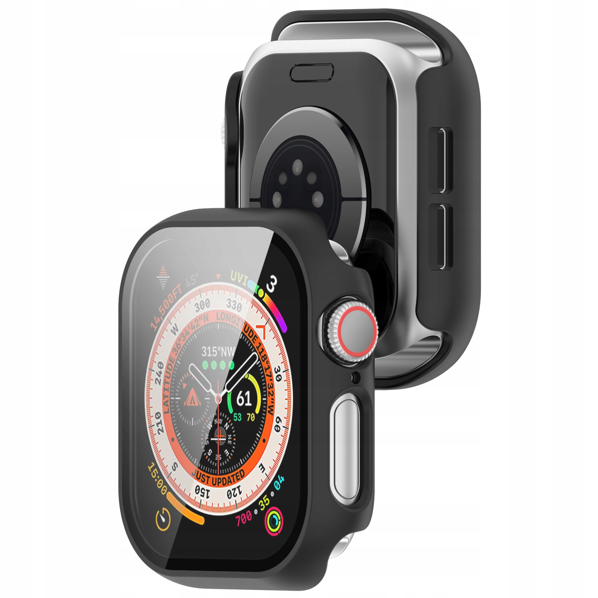 ETUI OCHRONNE + SZKŁO HARTOWANE 2W1 DO APPLE WATCH 10 46MM - CZARNY Marka RabbitMob