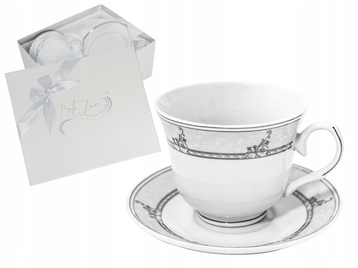 

Zestaw kawowy 2+2 serwis filiżanek Porcelana 1839S
