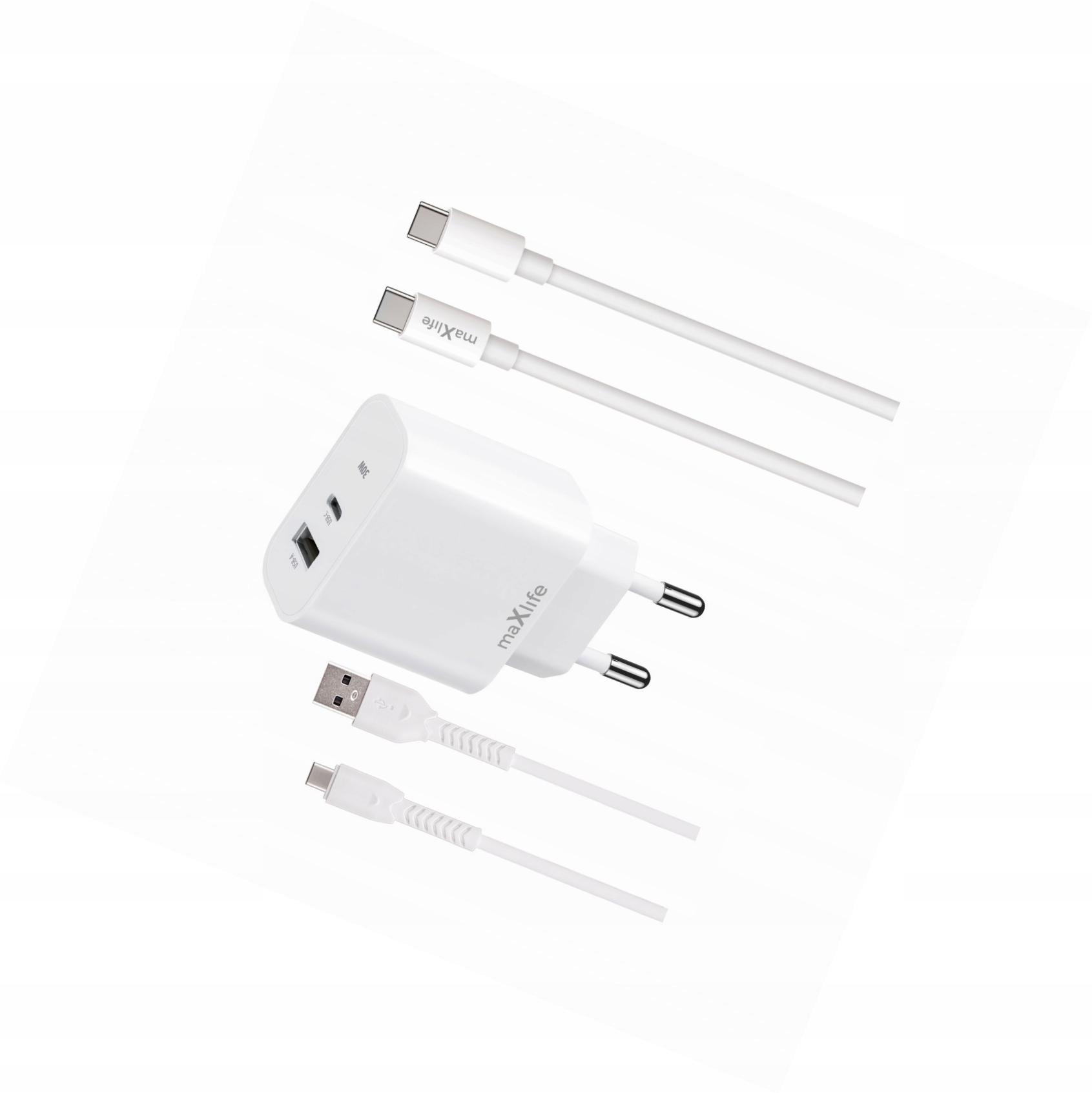 Szybka ładowarka 30W 2 wejścia z kablami Usb-c do Samsung Galaxy S21 Fe 5G