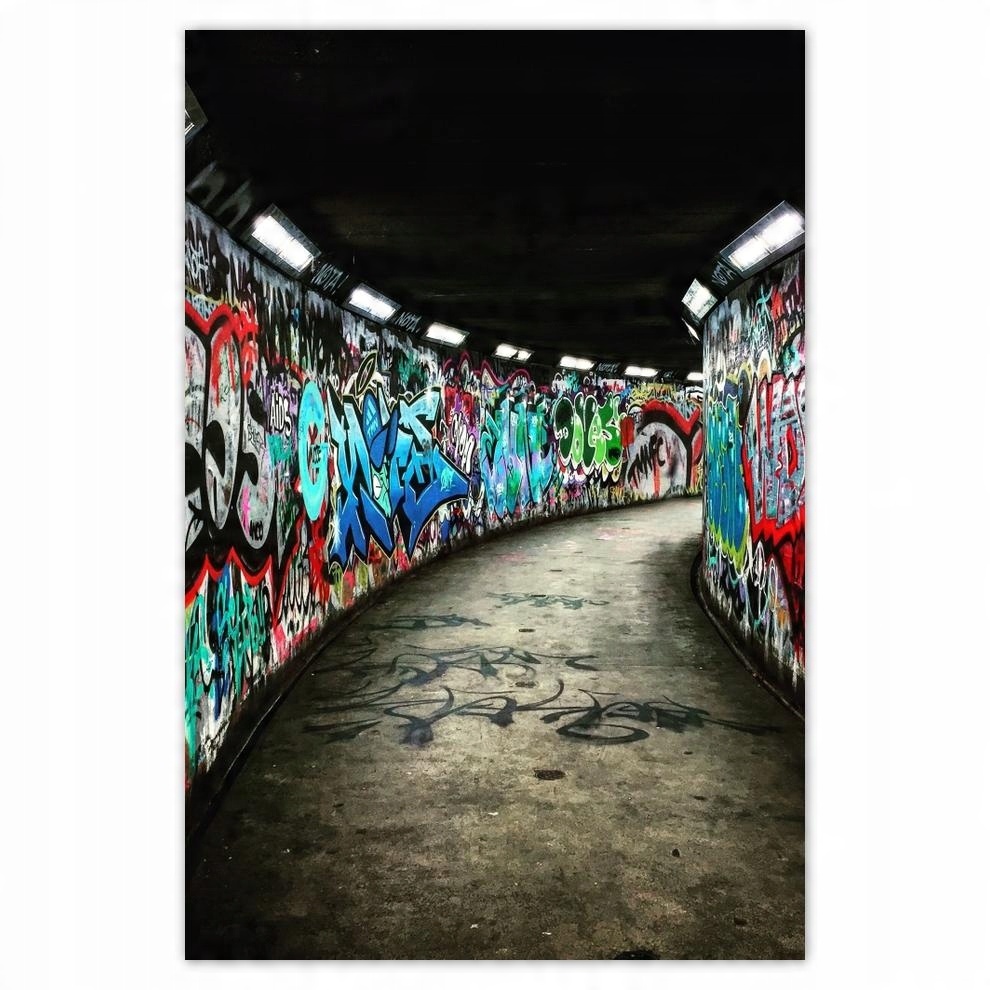 

Plakat samoprzylepny 40x60 Graffiti Sztuka uliczna