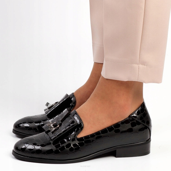 

Czarne półbuty damskie Potocki 12006 Bks r37