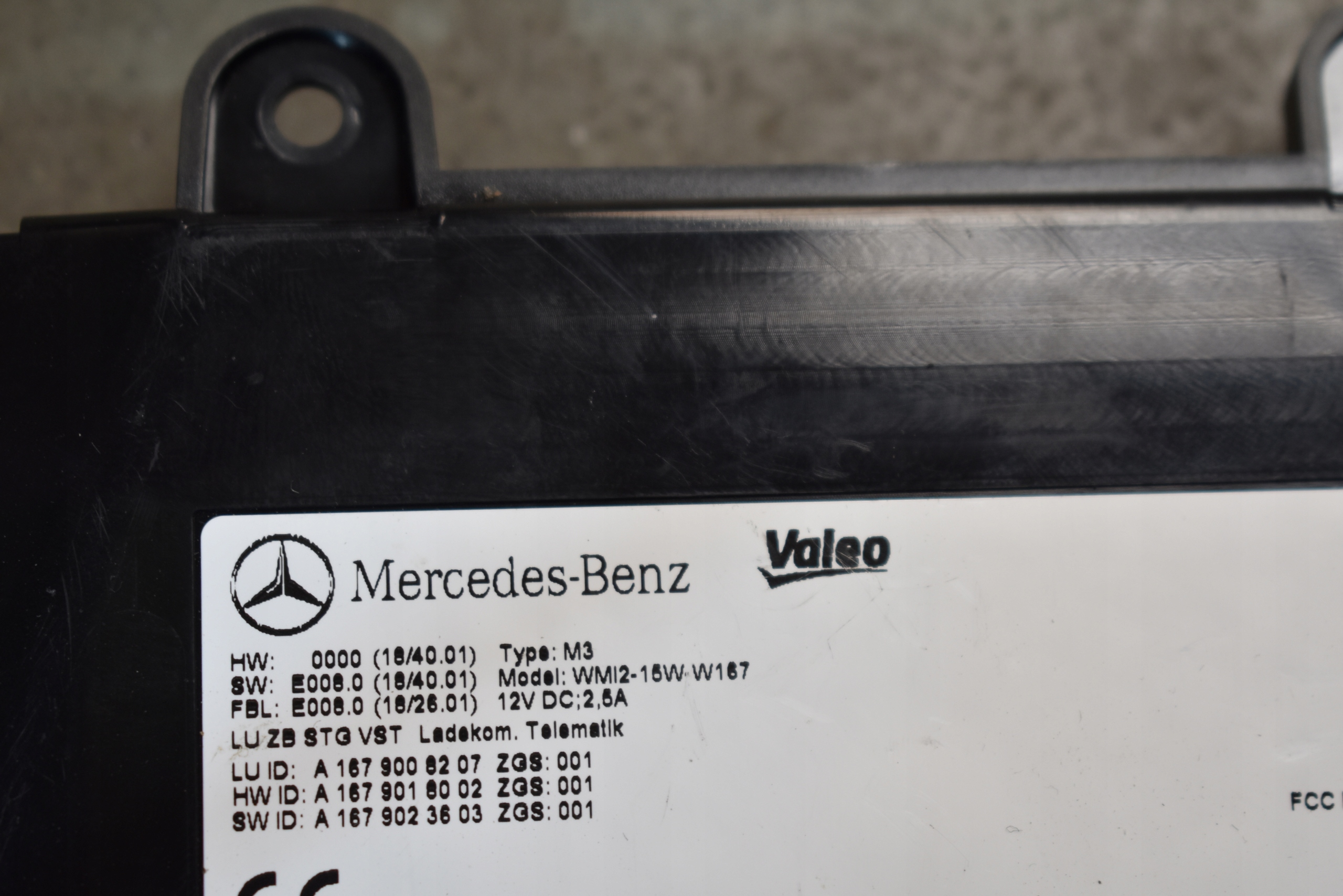 LADOWARKA INDUKCYJNA modulo MERCEDES X167 W167 1