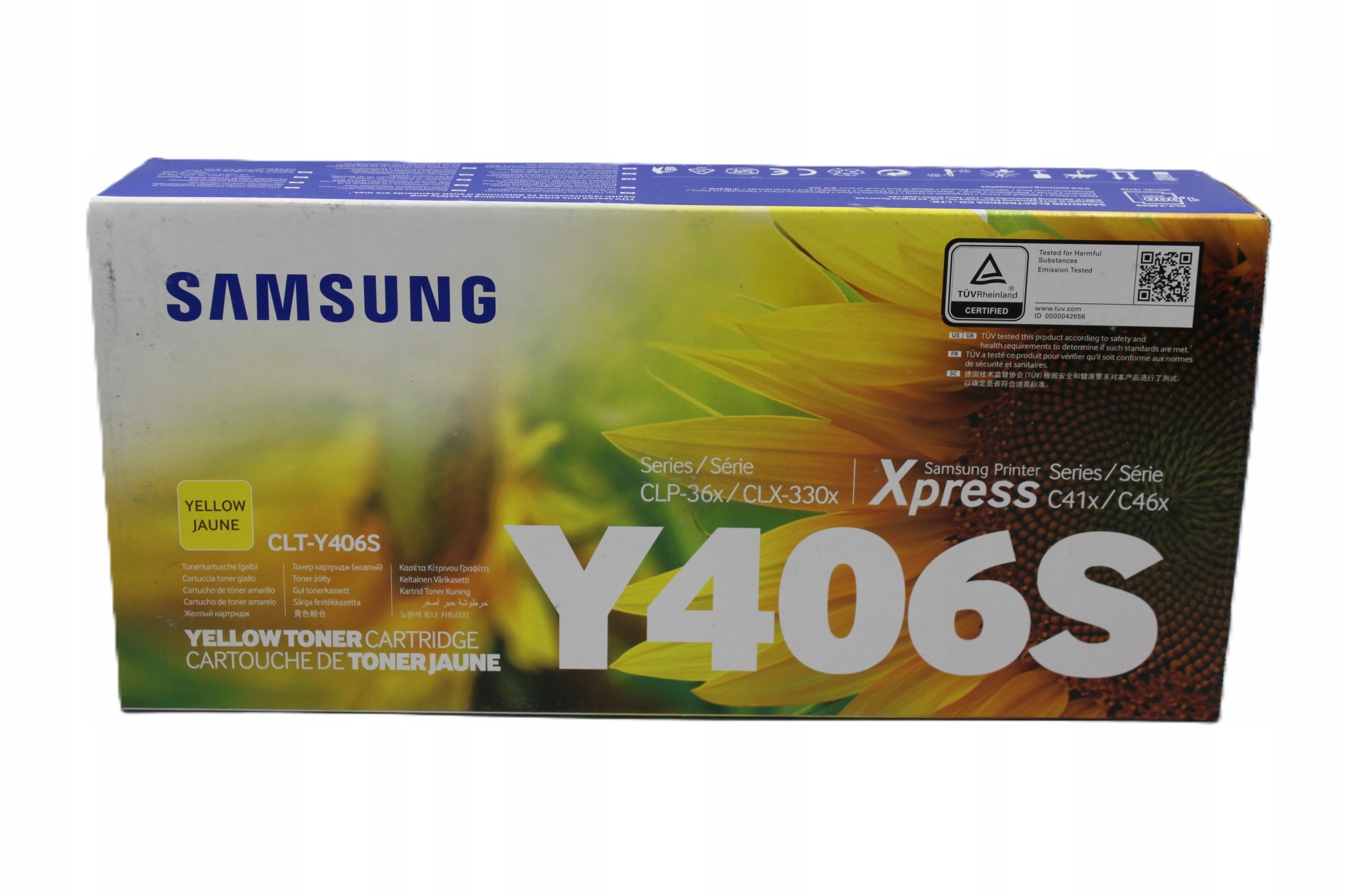 Samsung CLT-Y406S žlutý originální toner