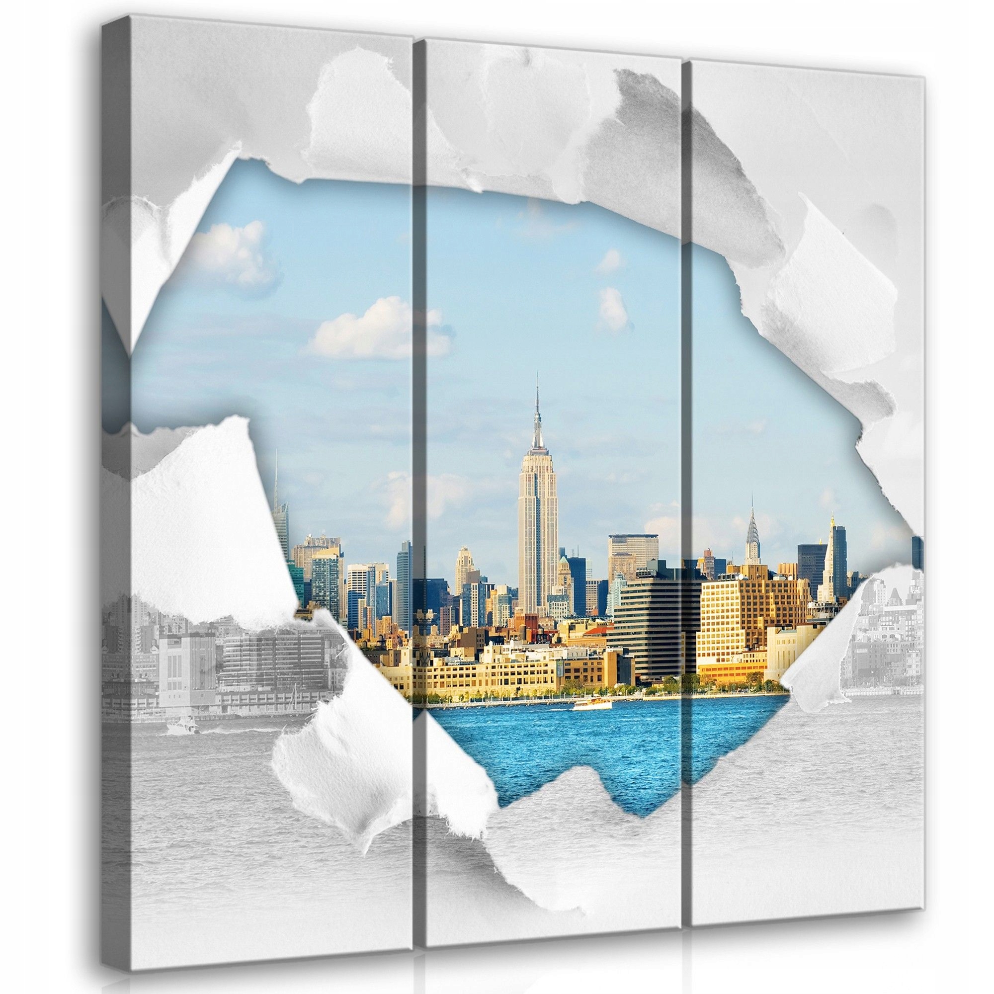 Obraz 90x100 New York panorama Manhattan mrakodrapy architektura