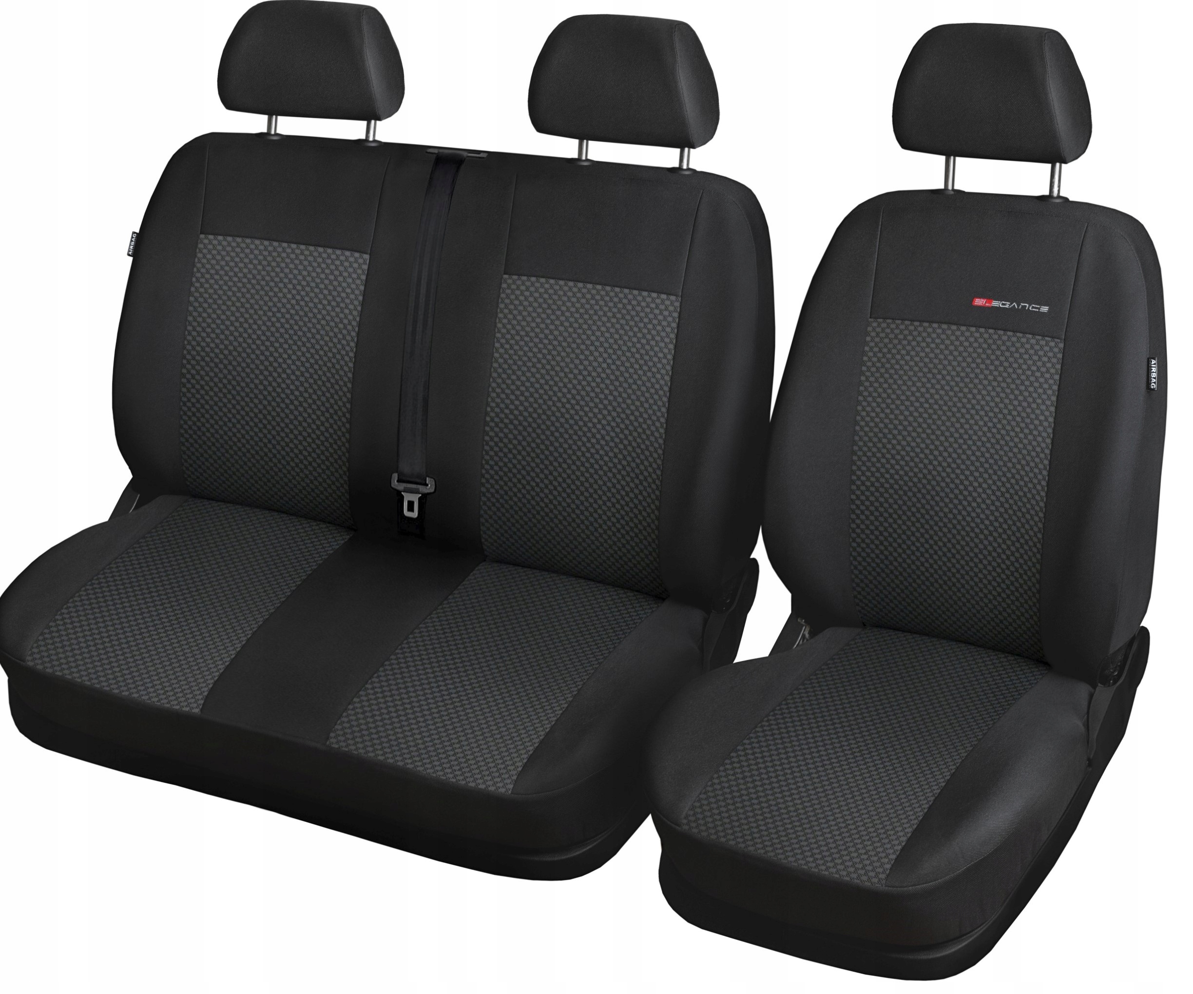 POKROWCE NA SIEDZENIA TYPOWE DO ProAce JUMPY SCUDO EXPERT 2+1 2007-2016r