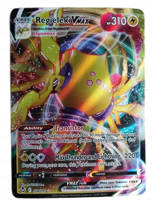 Karta Pokemon TCG Regieleki VMAX (058/195)