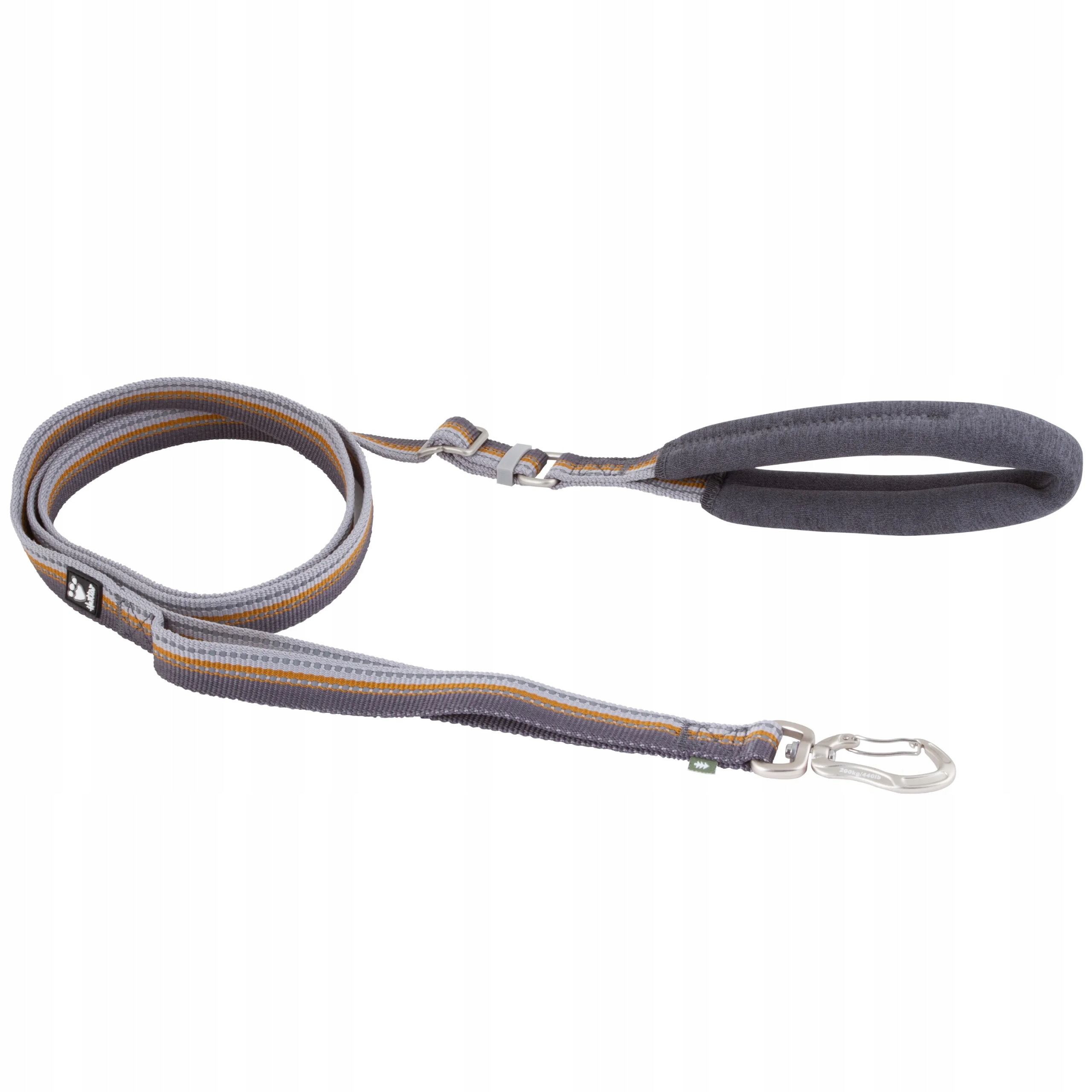 Hurtta Adjustable Leash Eco Blackberry smycz z uchwytem, szaro-miodowa