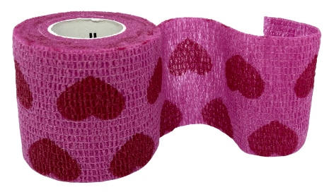 

Bandaż Kohezyjny rozmiar 5cm x 4,5m Różowy W Serca
