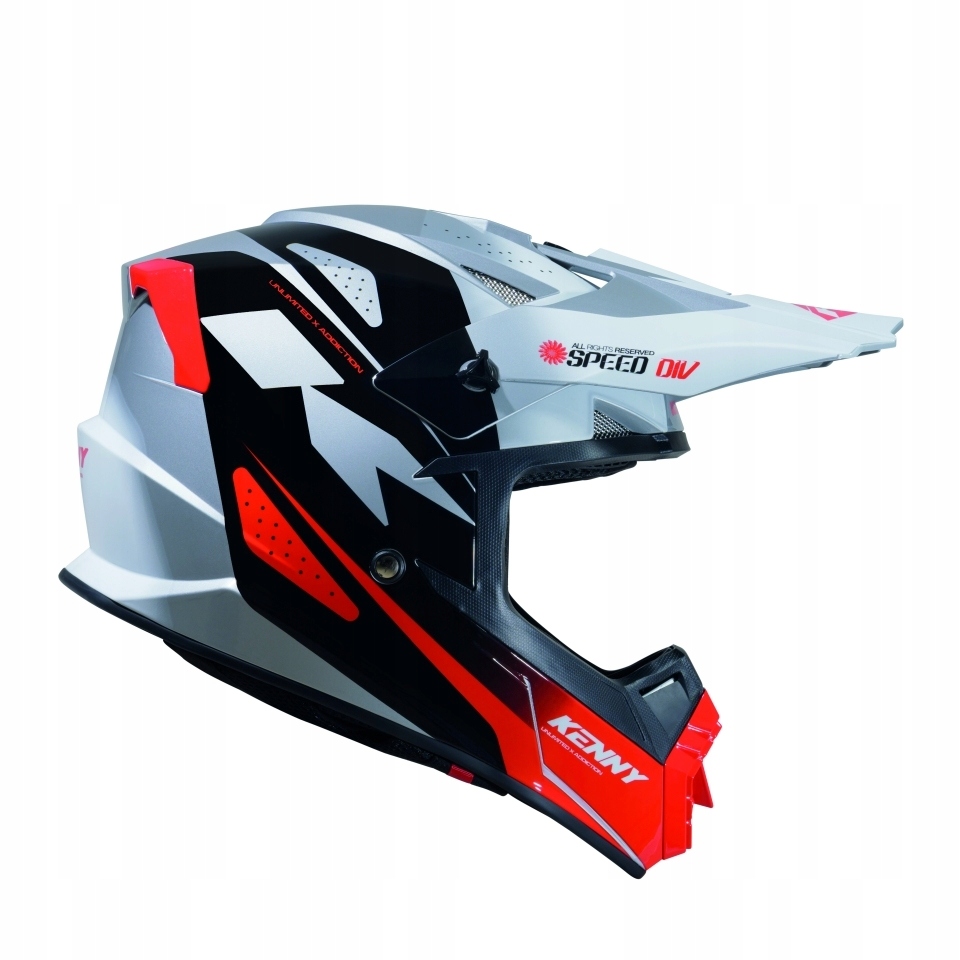 Kenny Racing Cross/enduro Tragická Prilba Speed Black Red Farba Biela/č
