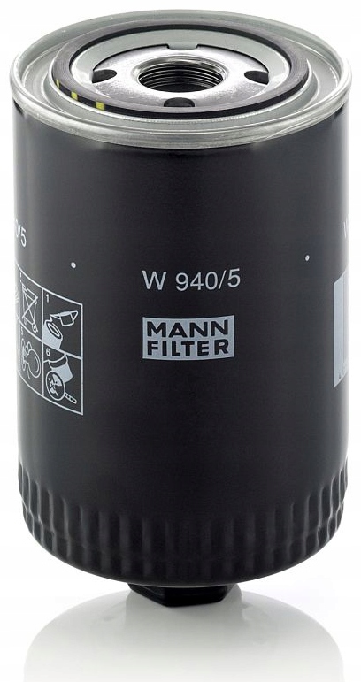 2× MANN-FILTER W 940/5 Filtr oleju