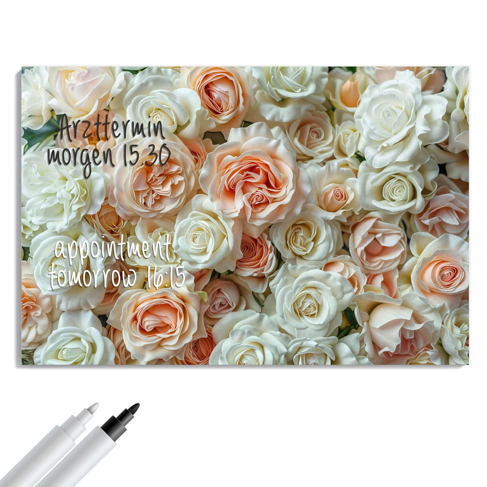 Magnetická tabule Kytice růží 90 × 60 cm