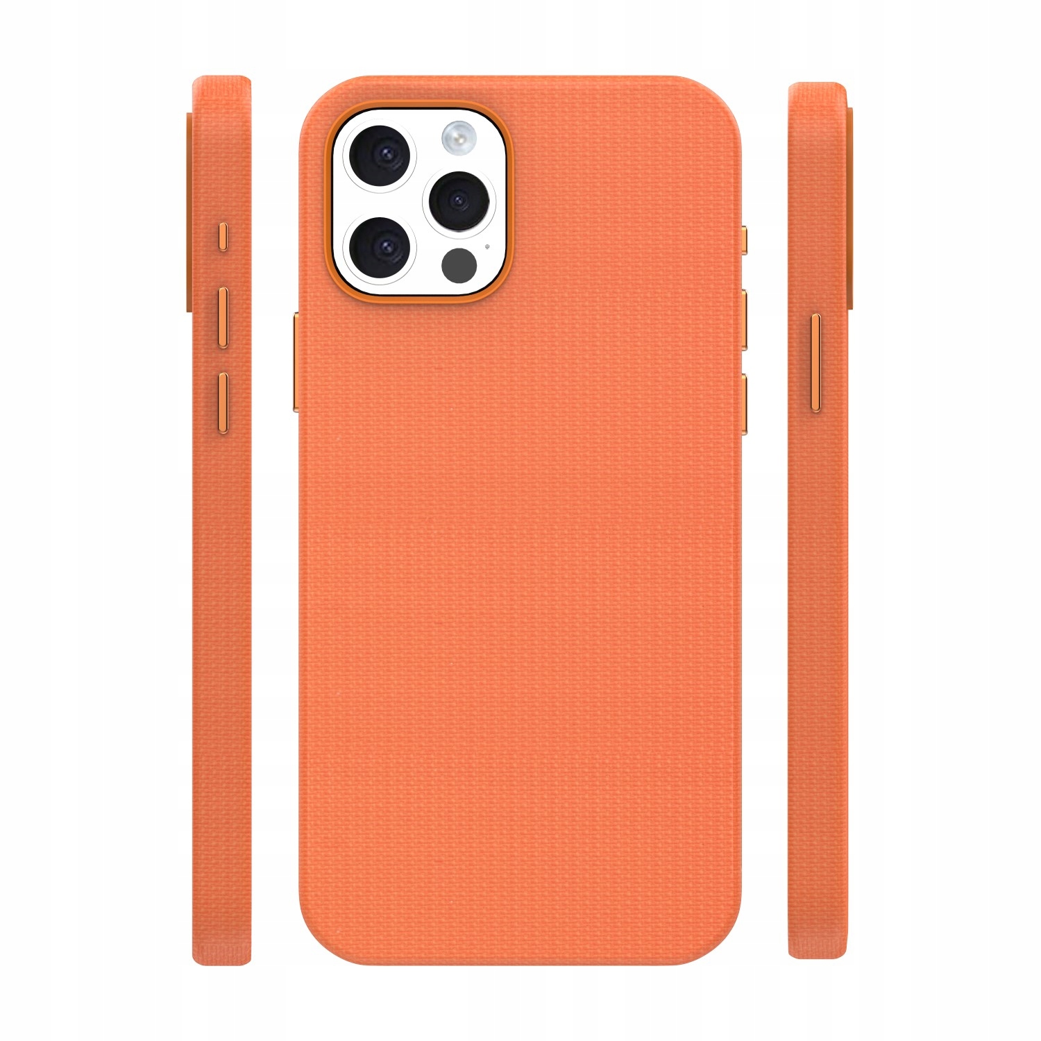 Pouzdro pro iPhone 12/12 Pro oranžové pod barvu pro Magsafe zadní kryt matná