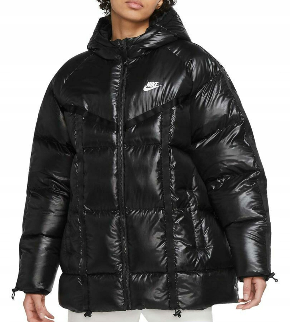 Dámská péřová bunda Nike ThermaFit Volná Oversized DD4652-010 M