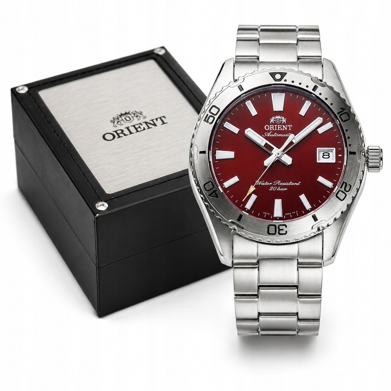 Pánské Hodinky Orient Mako 40 RA-AC0Q09R30B Bordový Safír