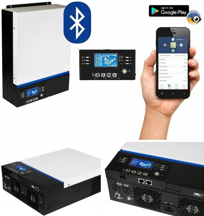 Inwerter Hybrydowy Off Grid Azo Digital Esb 6KW Falownik 24V 450V DC Mppt