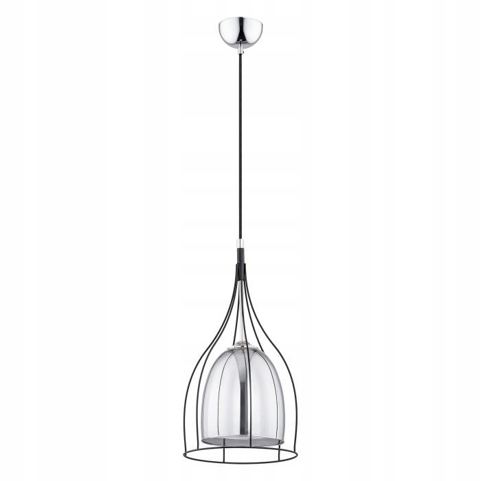 Závesná lampa čierna kovová E27 60W loft Adele 1P AD-LD-6222BE27S Orno