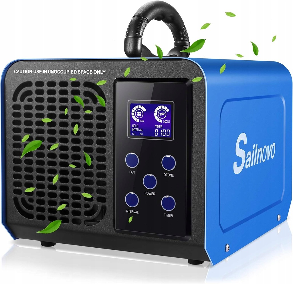 Ozónový Generátor Čistička Vzduchu Sailnovo Výkonný Ionizátor LCD Ekran