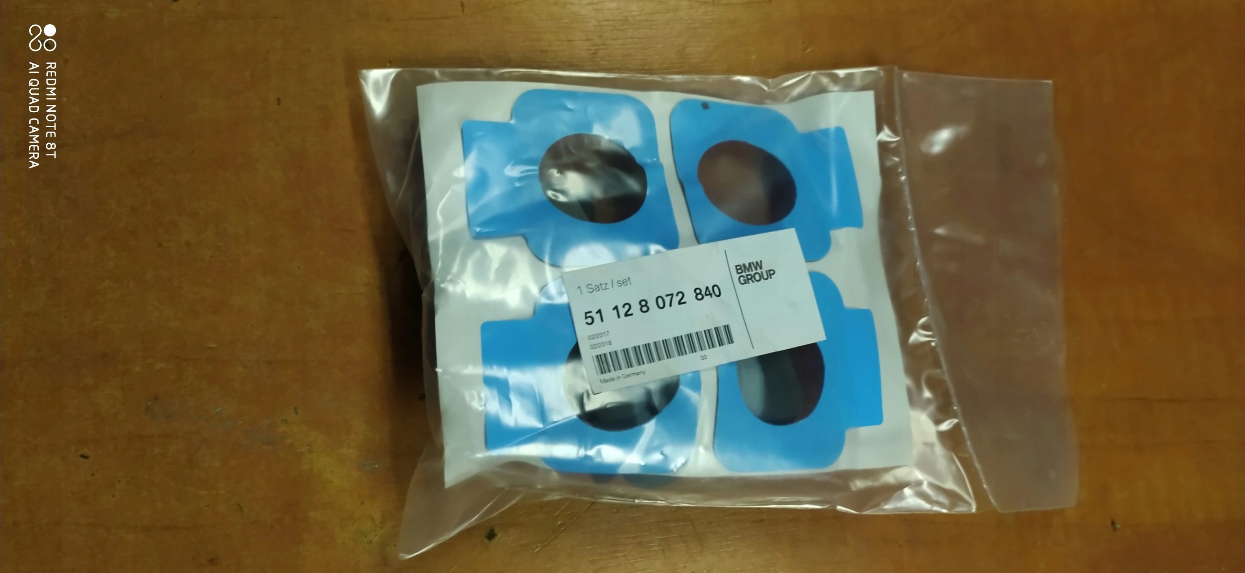 BMW F48 PDC чековый комплект крепления 8072840