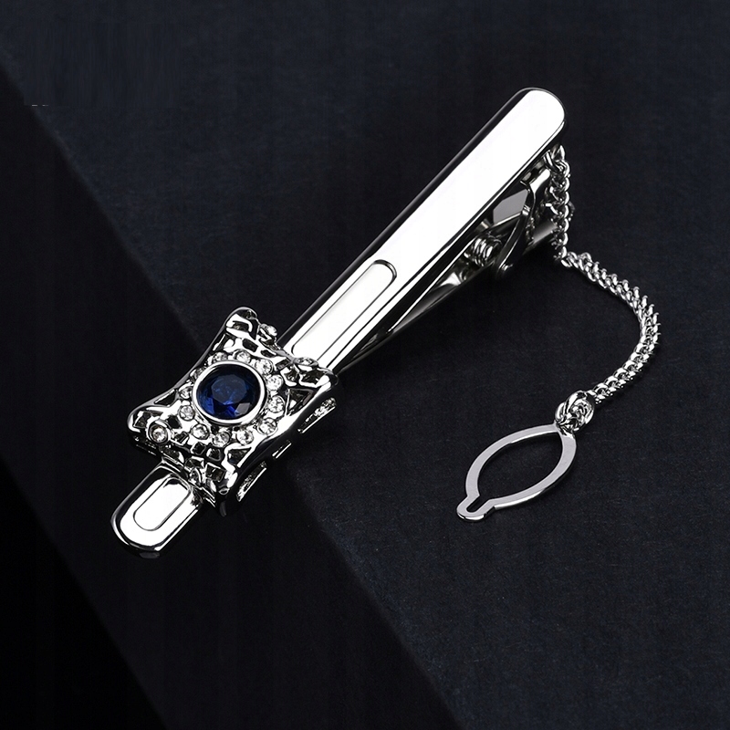 SPINKA KLIPS do KRAWATA srebrna francuska ELEGANCKA PREZENT DLA NIEGO Marka Inna marka