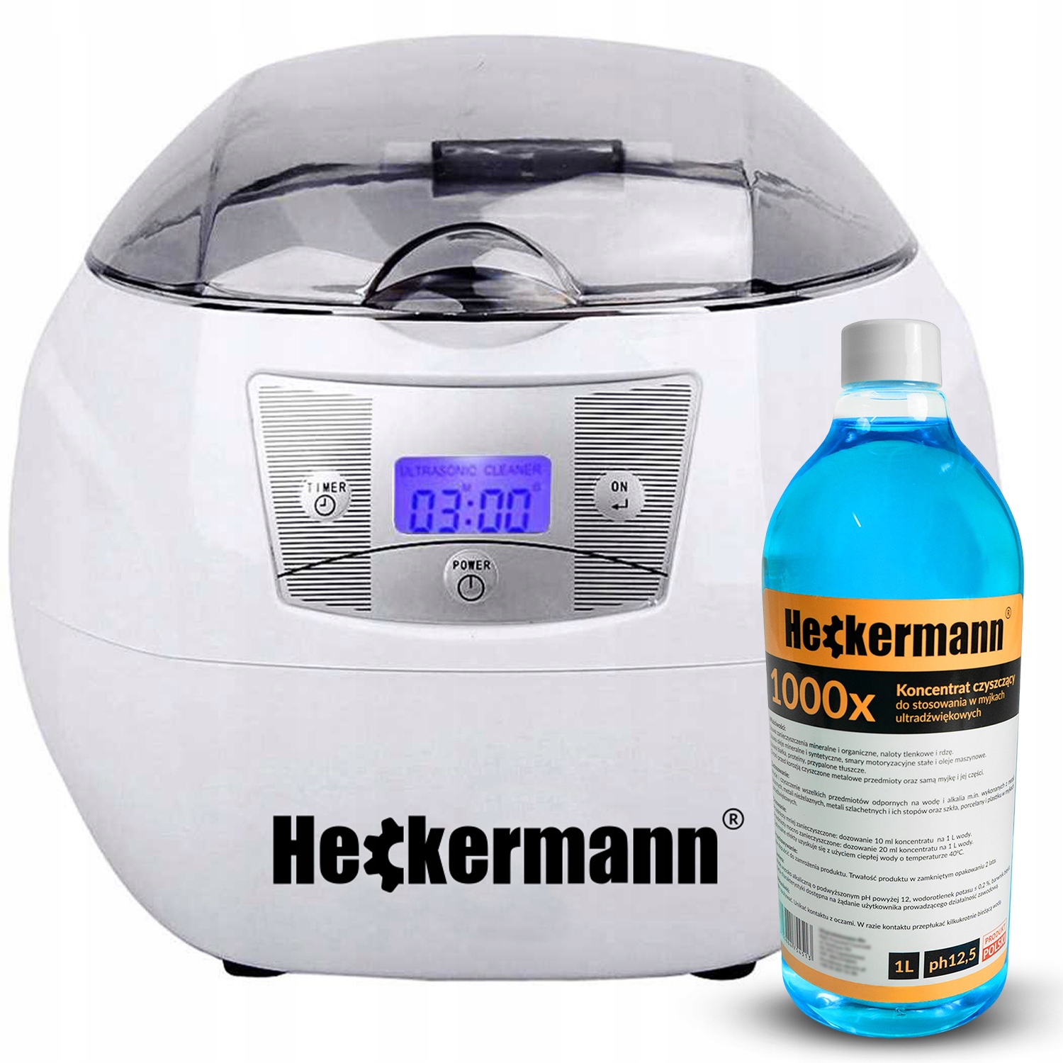 Myjka Ultradźwiękowa Sterylizator Kosmetyczny Clavier 0,75l