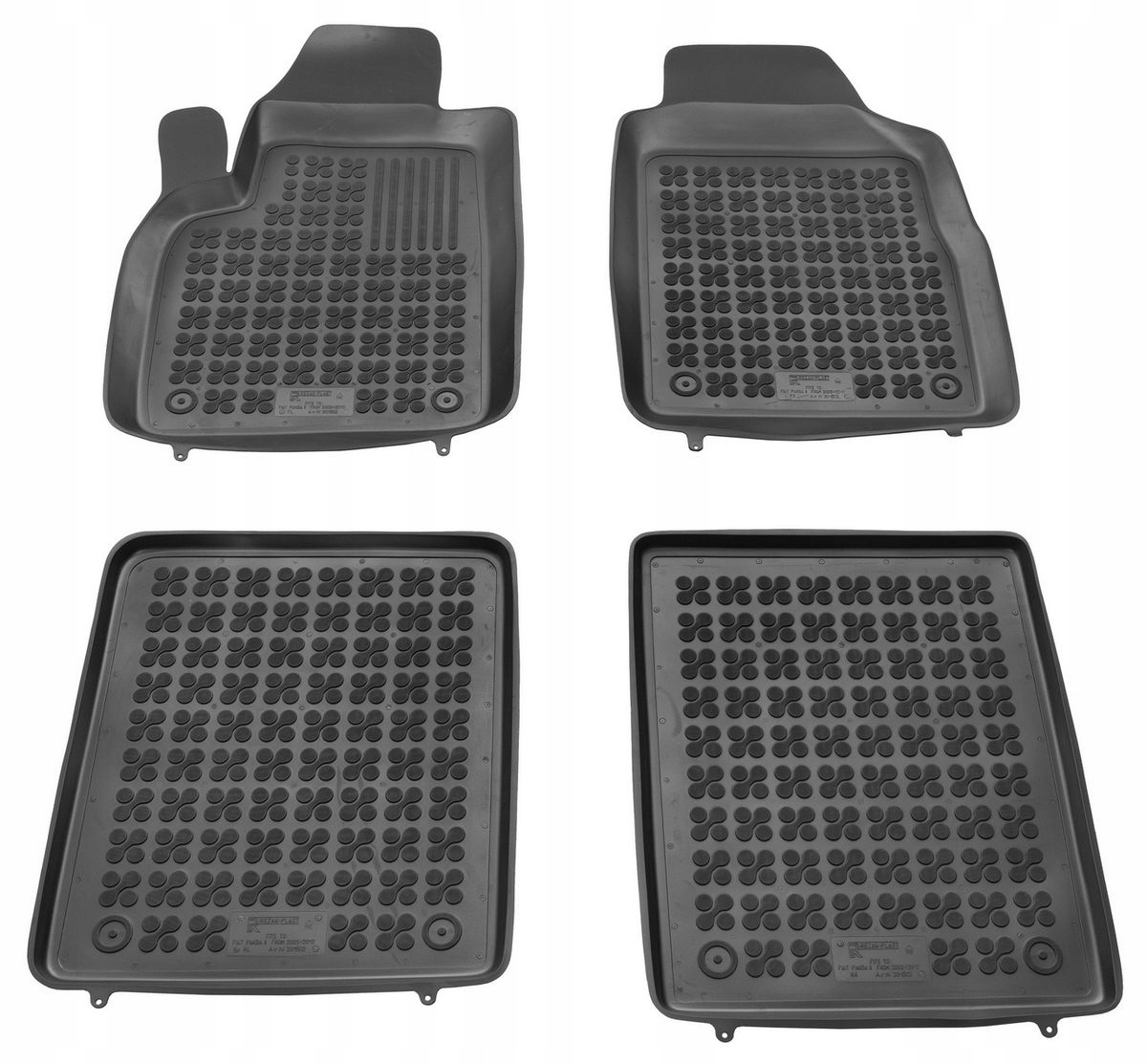 Gumové autokoberce Fiat Panda II, 2003-2012