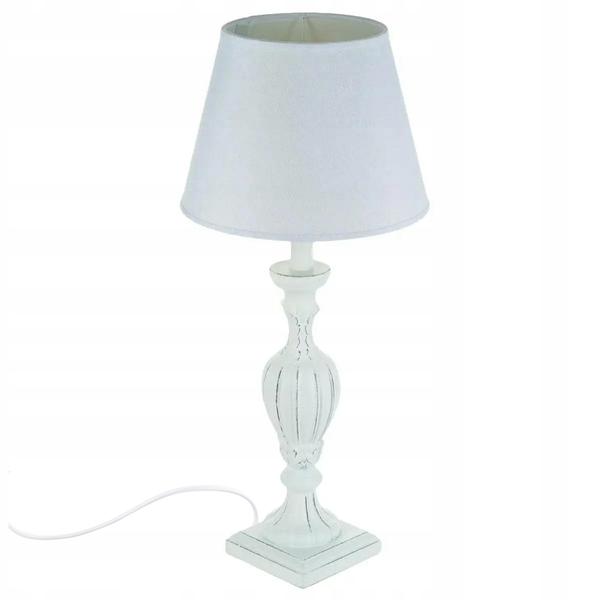 Stolní lampa Renzo Bílá Vintage Retro do obývacího pokoje Ložnice Klasické dřevo